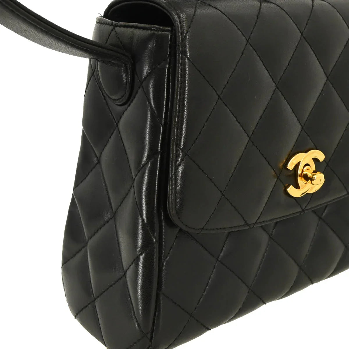 Chanel 1996-1997 Black Lambskin Handbag