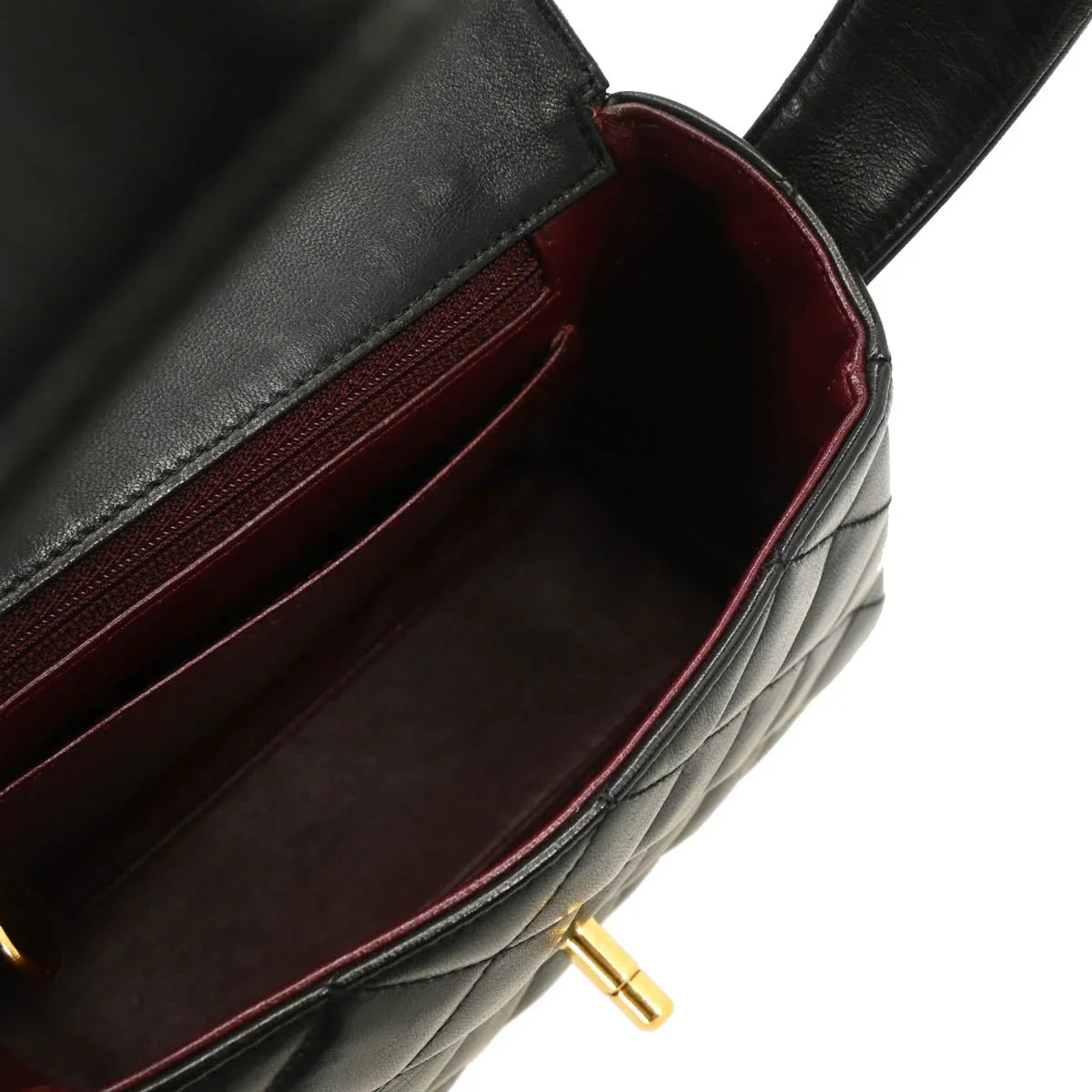 Chanel 1996-1997 Black Lambskin Handbag
