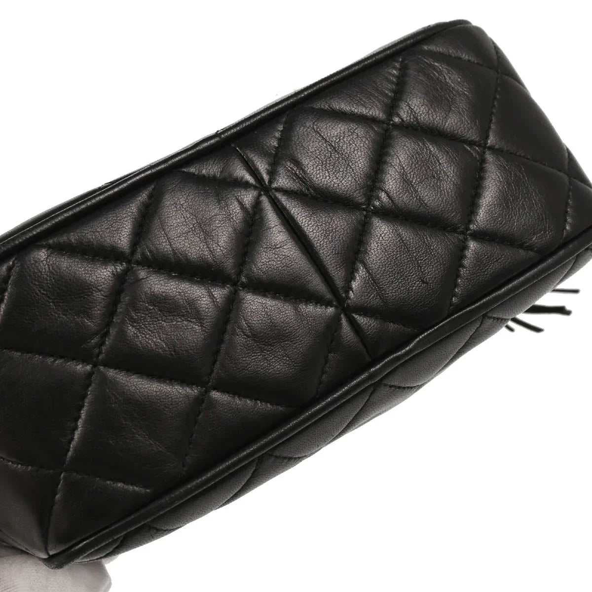 Chanel 1994-1996 Black Lambskin Camera Bag Mini
