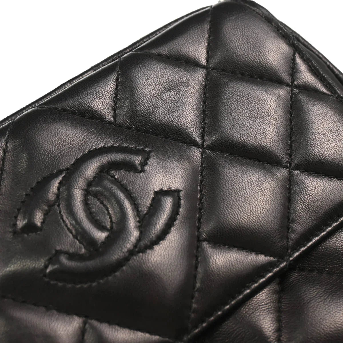 Chanel 1994-1996 Black Lambskin Camera Bag Mini