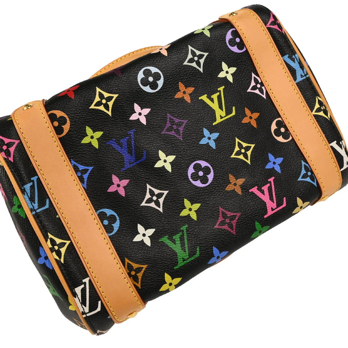Louis Vuitton 2007 Black Monogram Multicolor Priscilla Handbag M40097