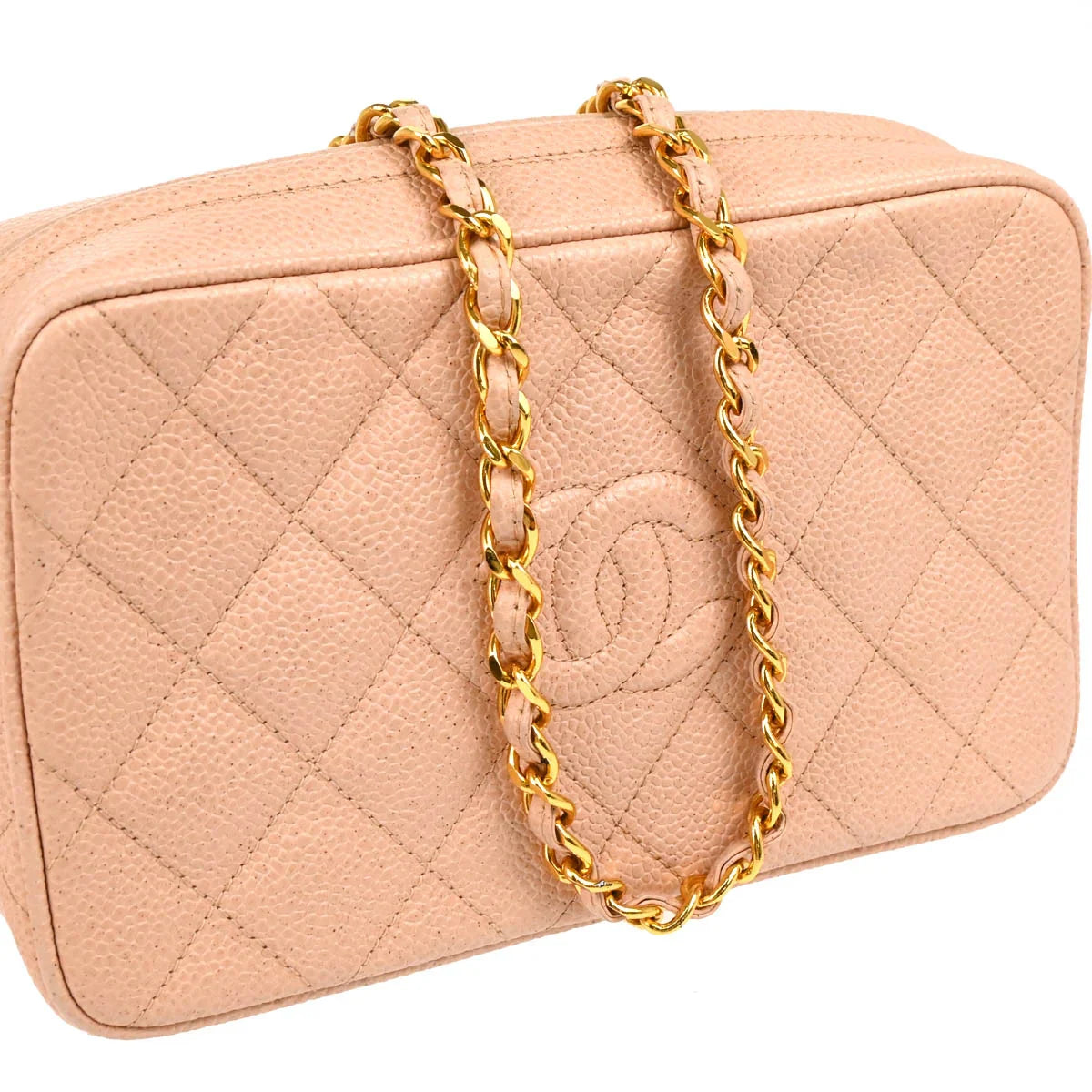 Chanel 1994-1996 Pink Caviar Camera Bag