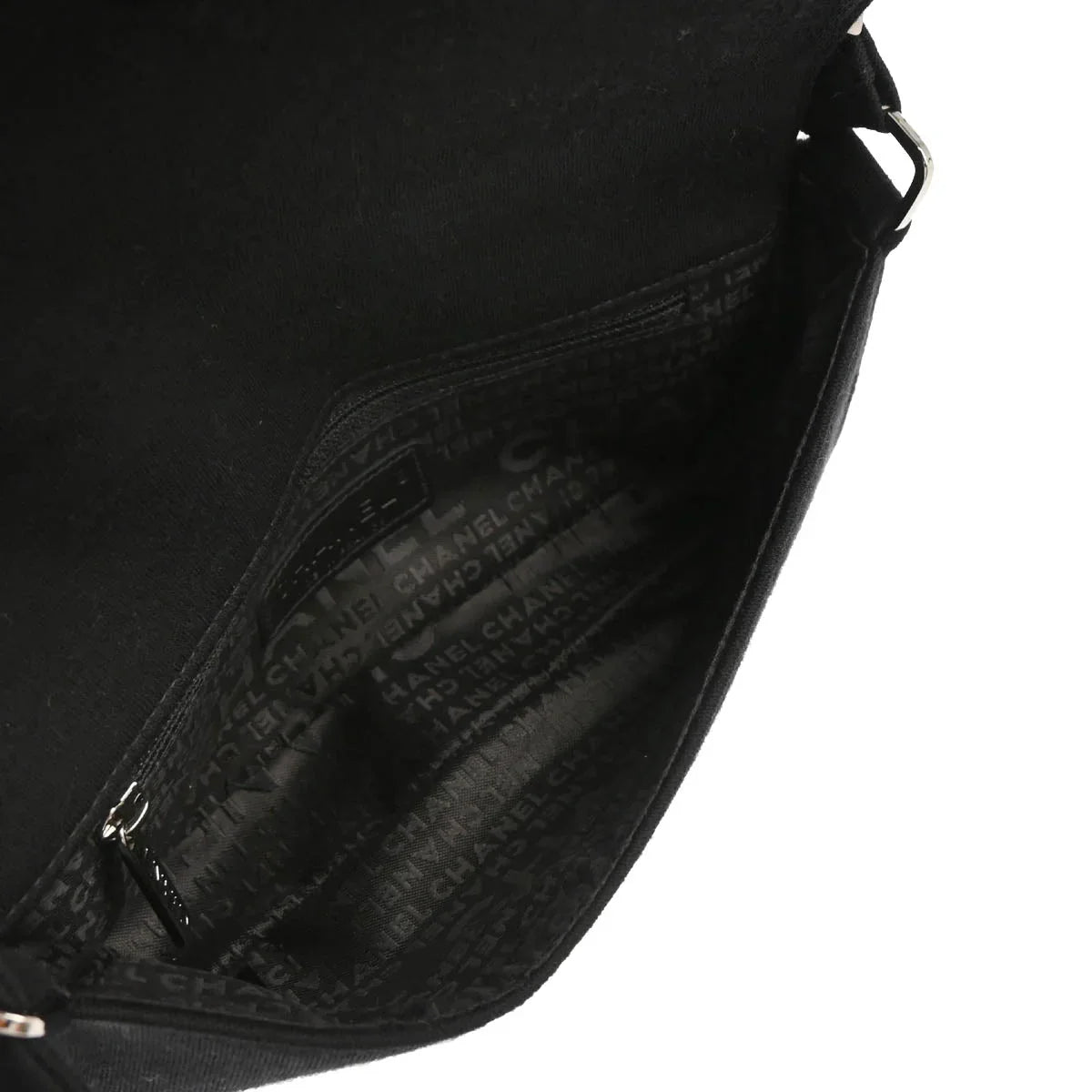 Chanel 2003-2004 Black Cotton Ice Cube Shoulder Bag