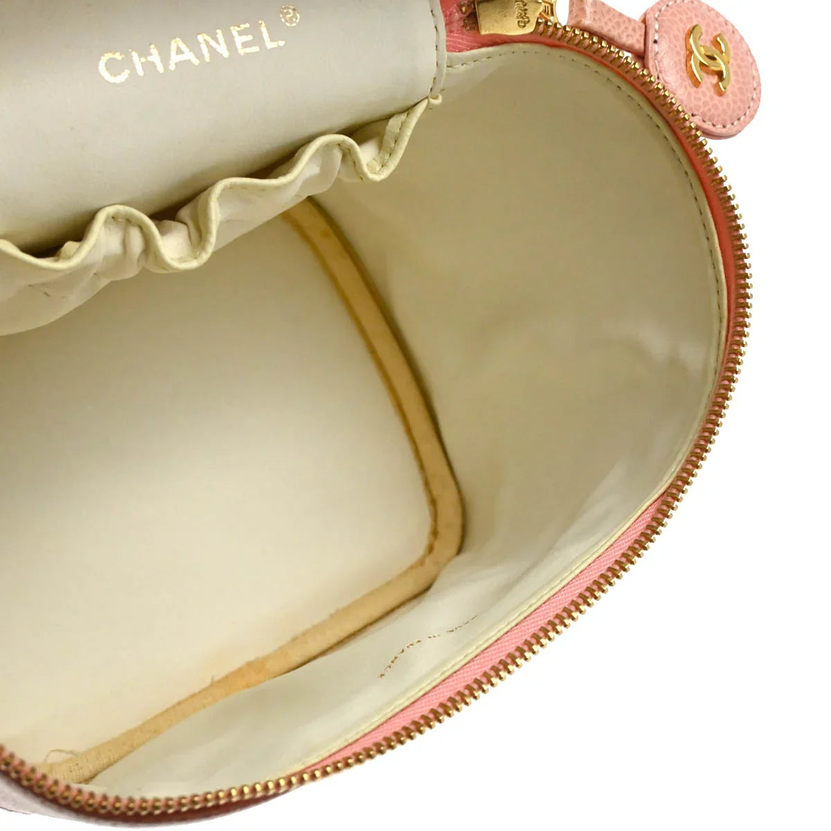 Chanel 2003-2004 Pink Caviar Timeless Vanity Handbag