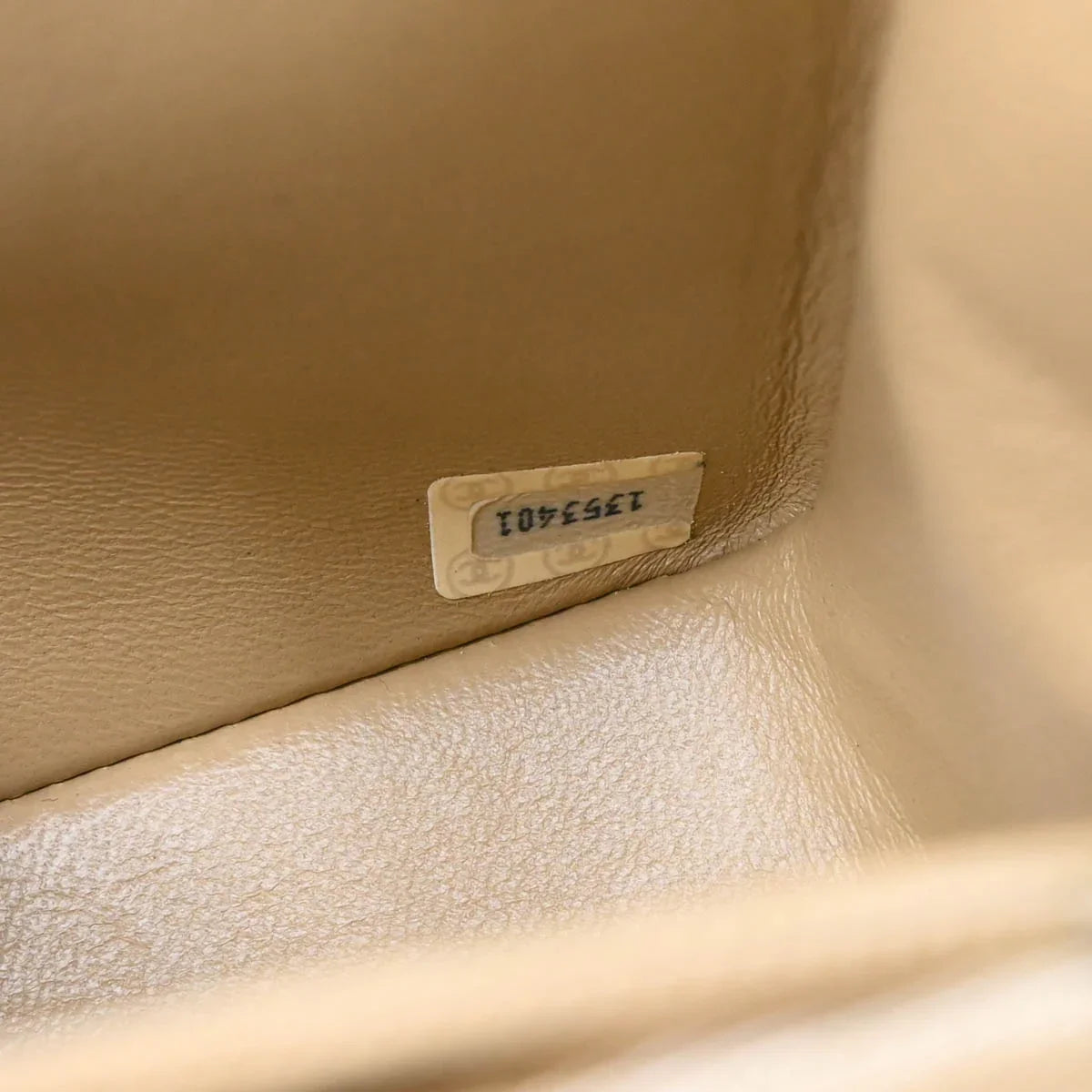 Chanel Beige Lambskin Turnlock Small Full Flap Shoulder Bag