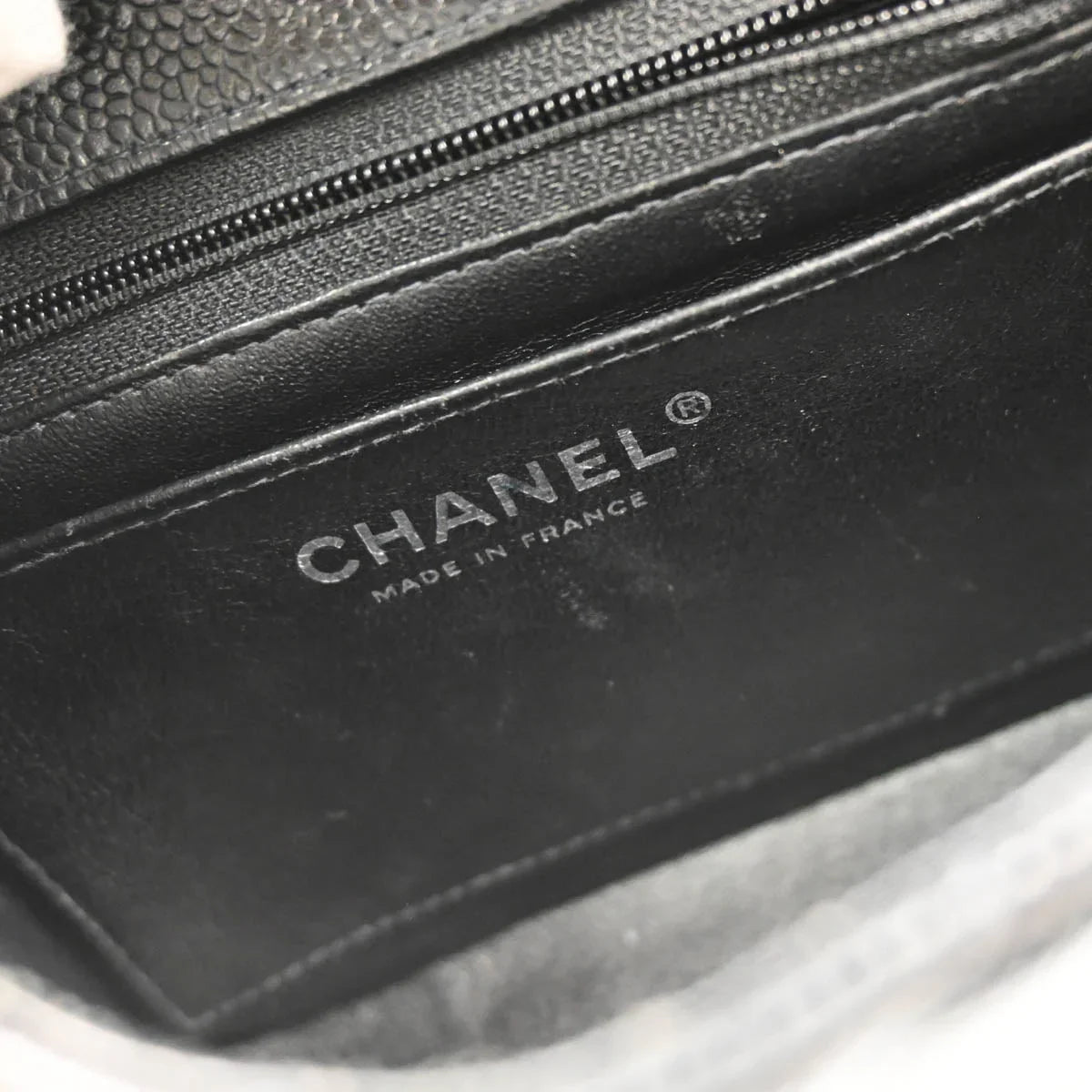 Chanel Black Caviar Mini Classic Square Flap Shoulder Bag