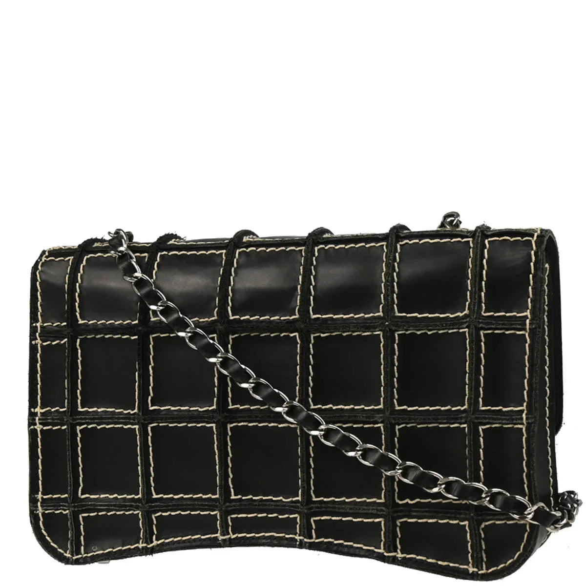 Chanel 2002-2003 Black Calfskin Shoulder Bag