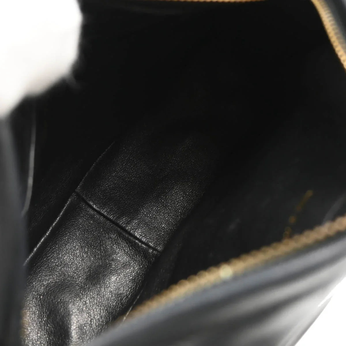 Chanel 1986-1988 Black Lambskin Camera Bag Mini