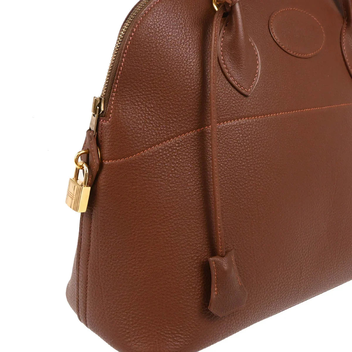 Hermes 1997 Noisette Ardennes Bolide 35 2way Handbag Shoulder