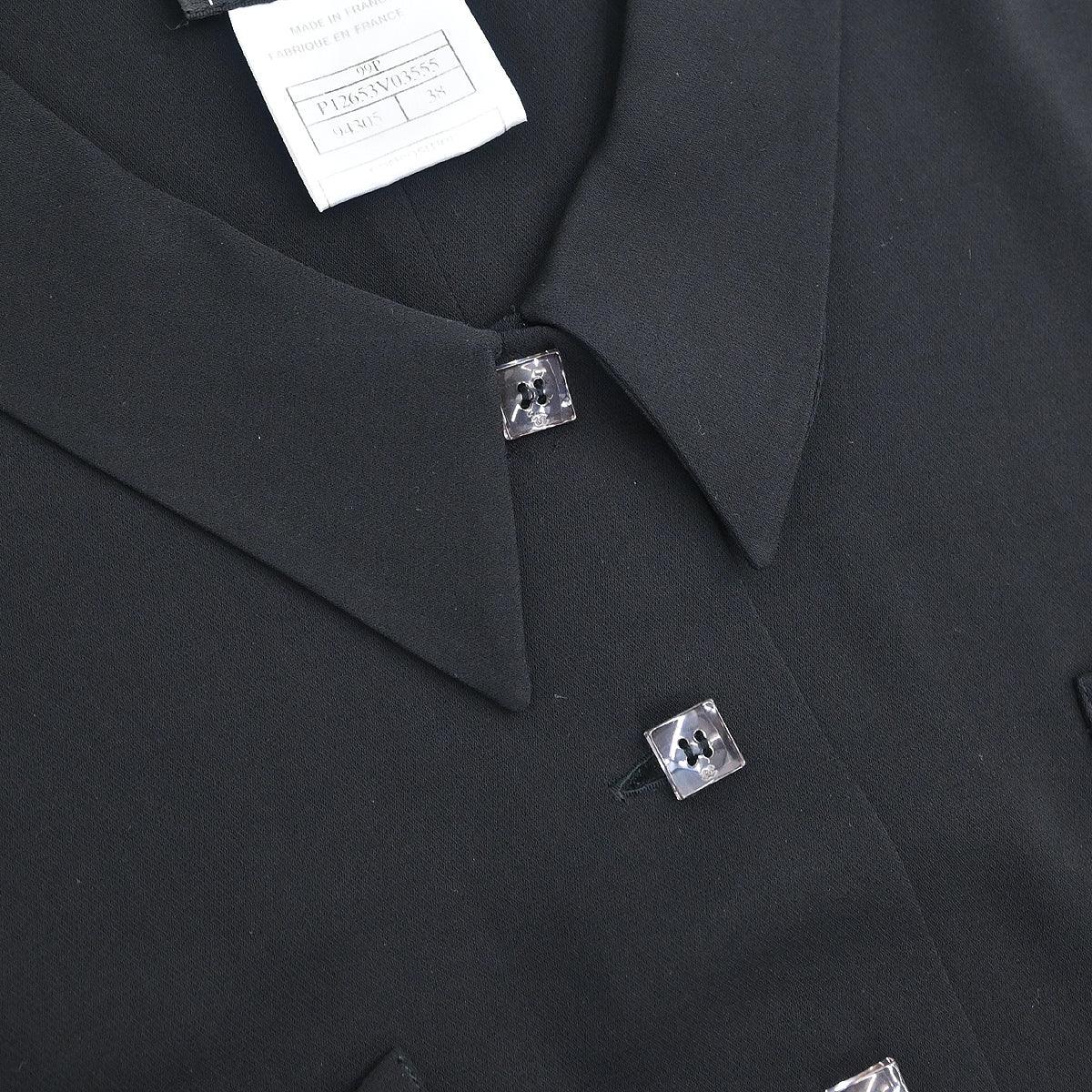 Chanel 1999 Vest Jacket Black #38