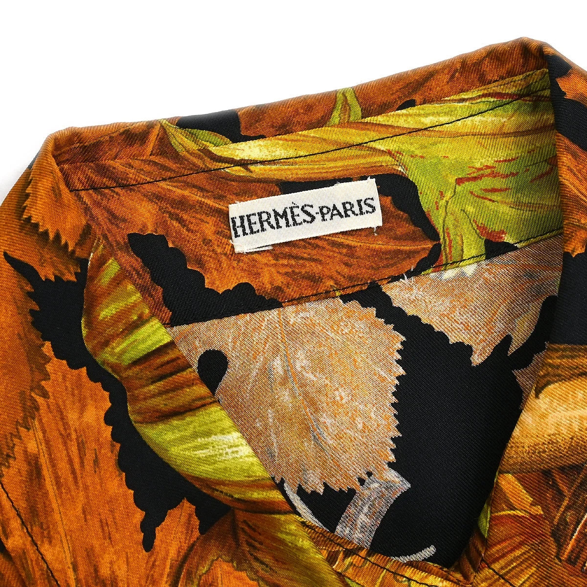 Hermes Shirt Blouse Brown #36