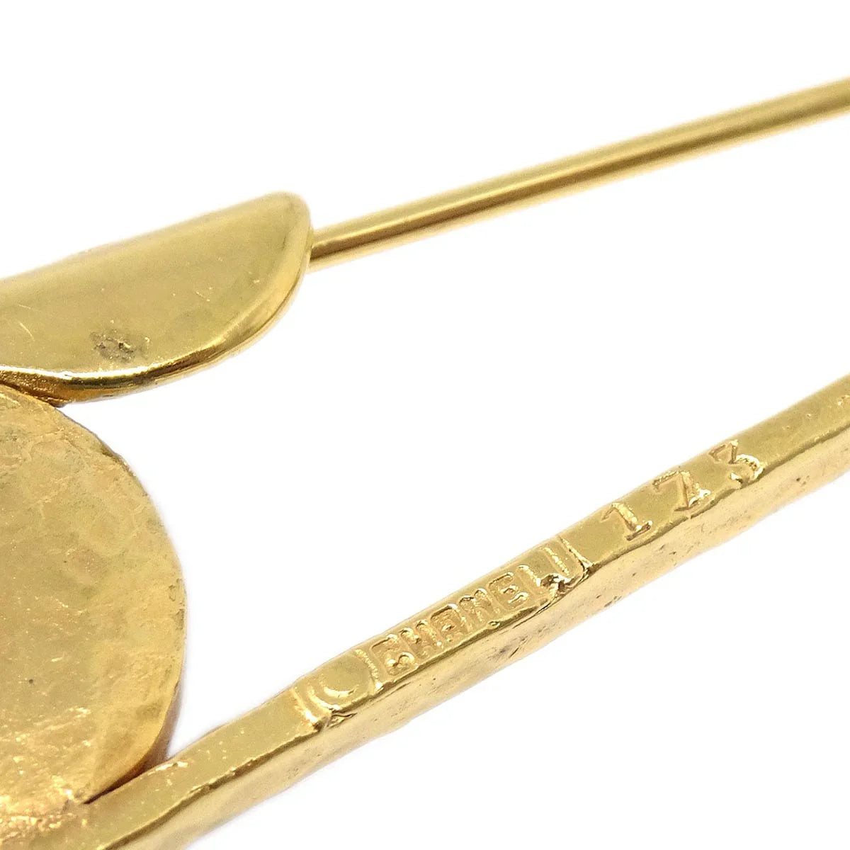 Chanel Costume Pearl Brooch Pin Gold 173