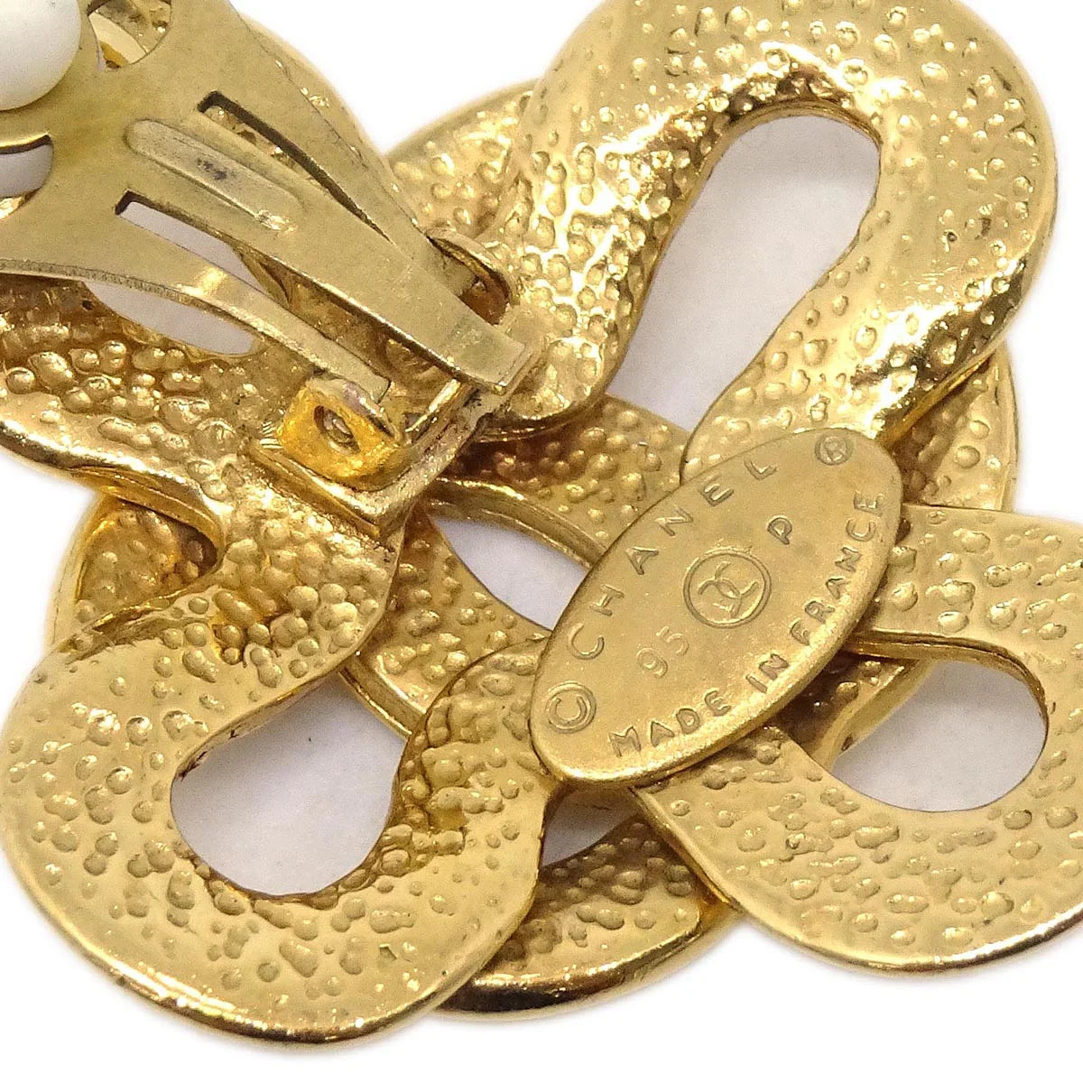 Chanel Gold Earrings Clip-On 95P