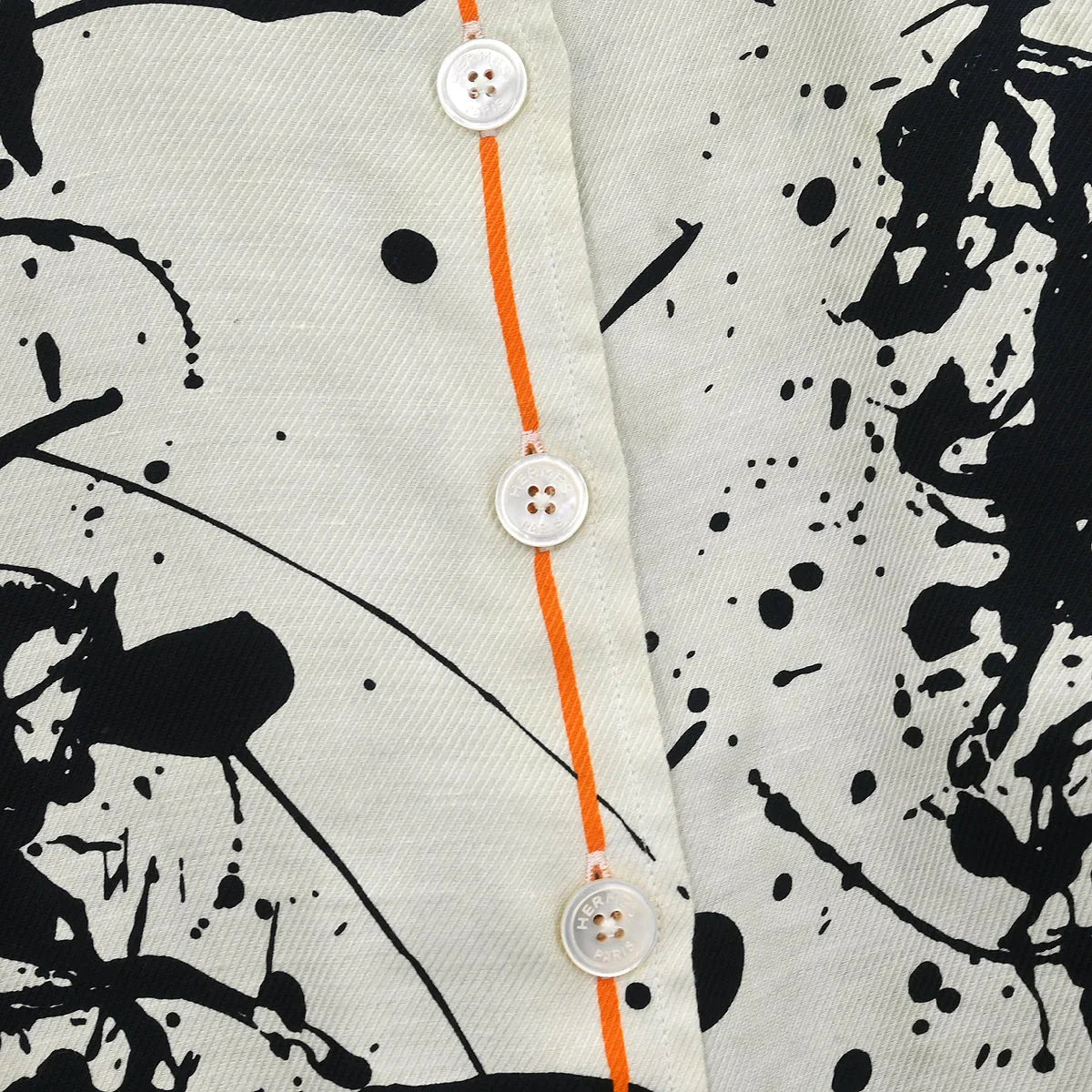 Hermes Shirt Blouse White #44