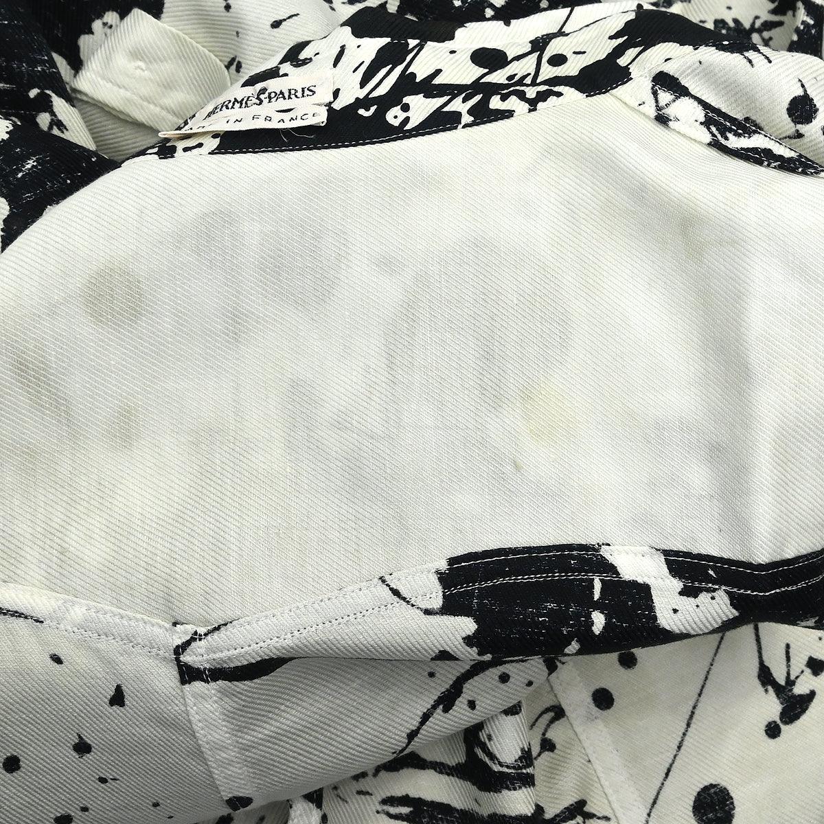 Hermes Shirt Blouse White #44