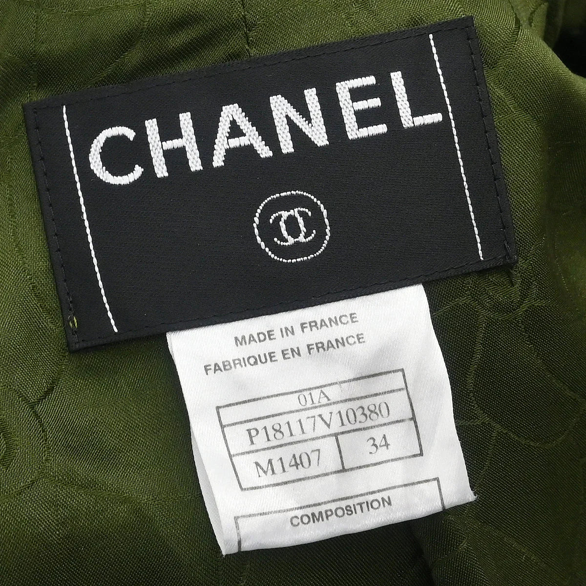 Chanel 2001 Double Breasted Jacket Green #34