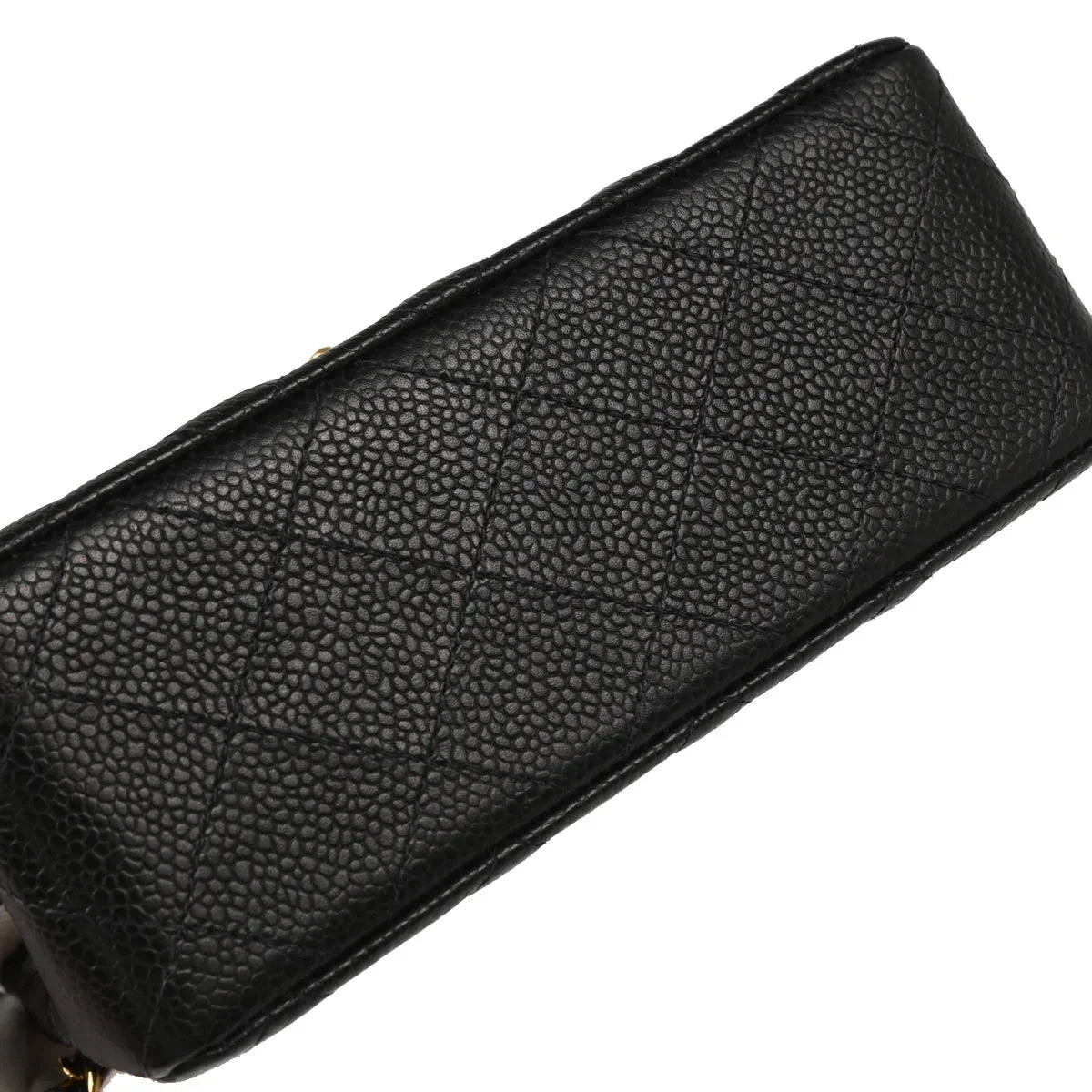 Chanel 2004-2005 Black Caviar Mini Classic Square Flap Shoulder Bag