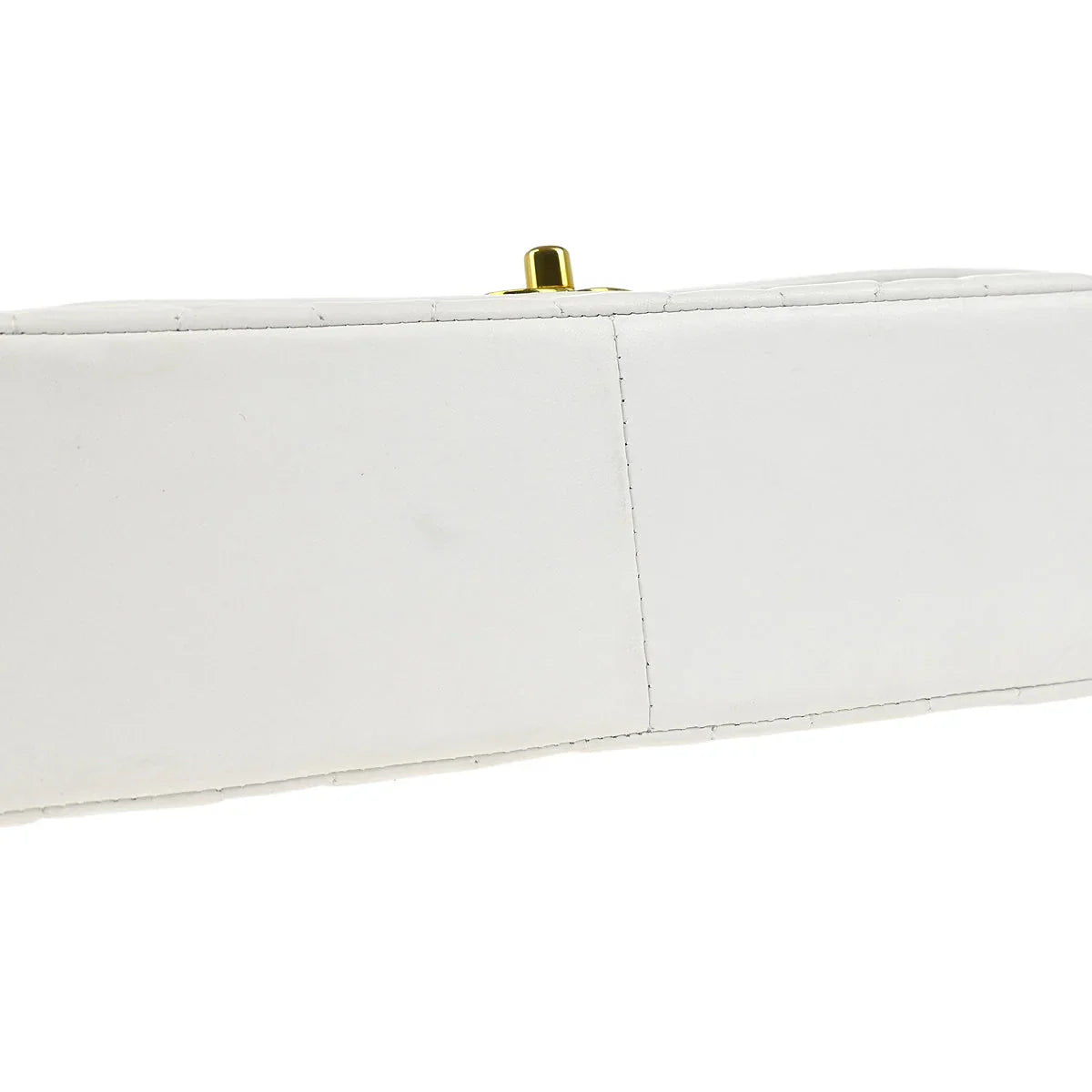 Chanel * 1994-1996 White Lambskin Medium Diana Shoulder Bag
