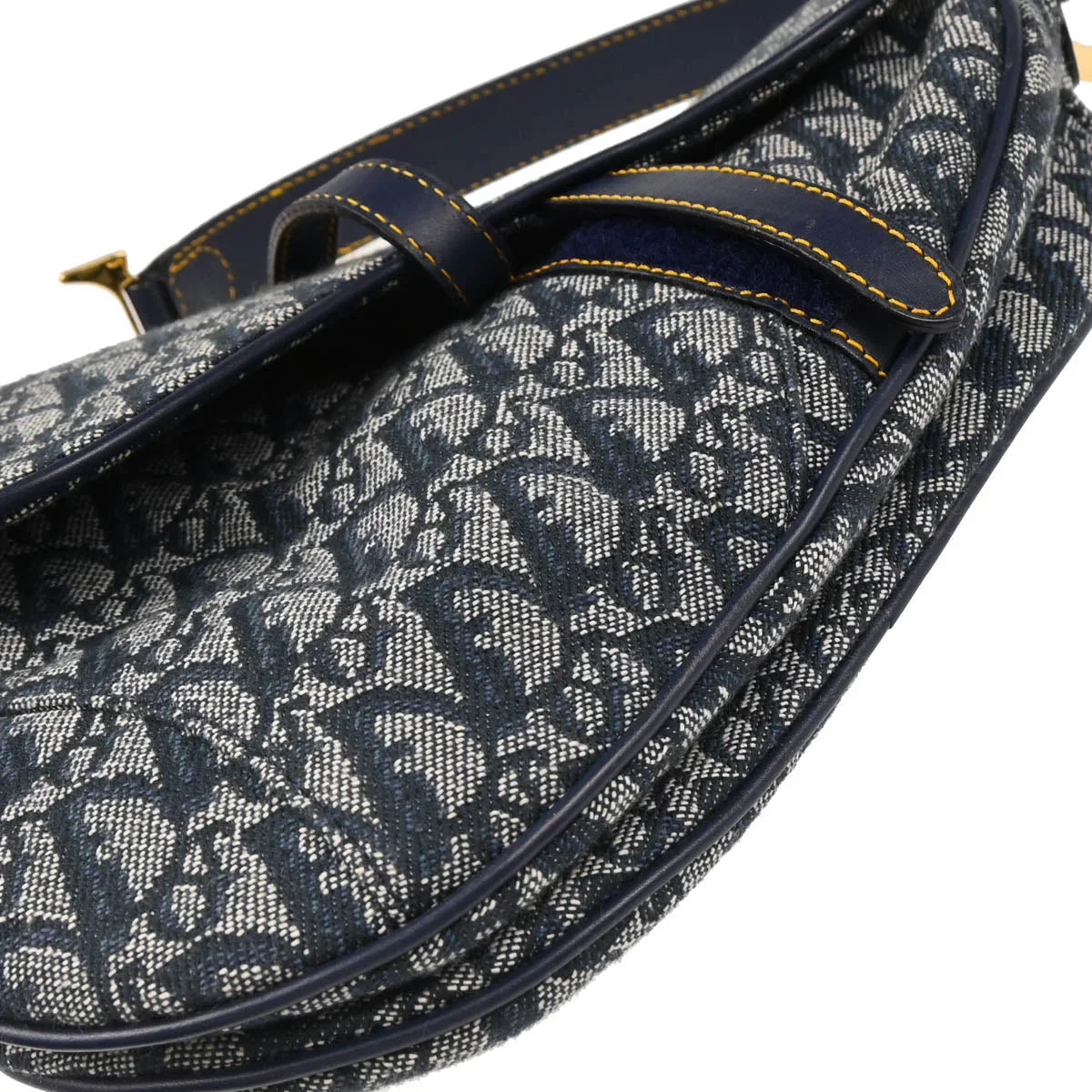 Christian Dior Navy Trotter Saddle Handbag