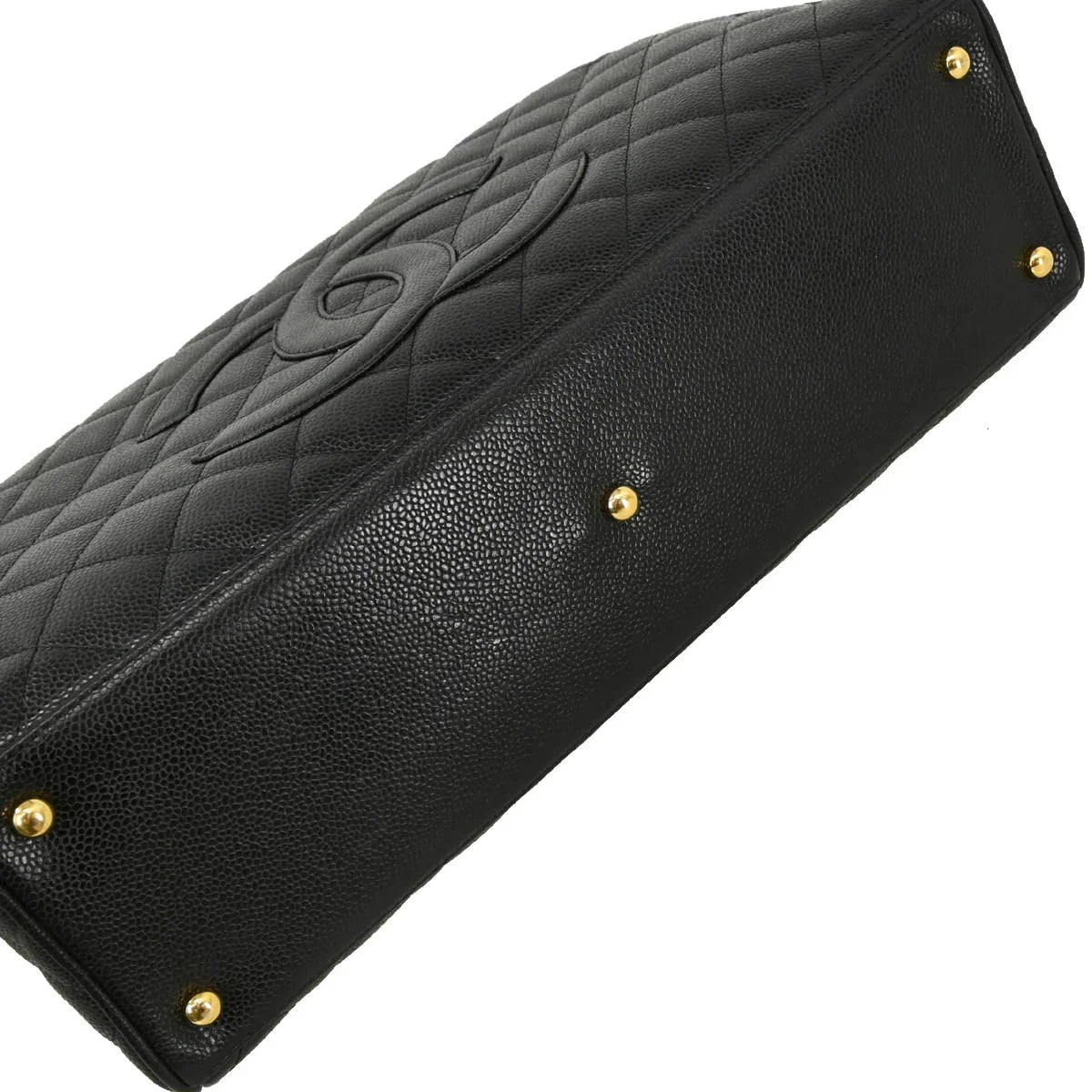 Chanel 2003-2004 Black Caviar Bowling Bag