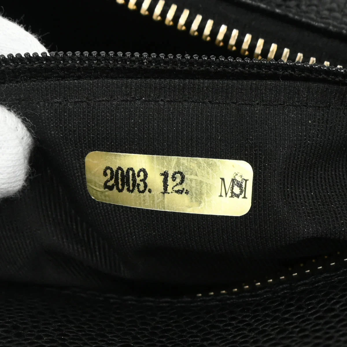 Chanel 2003-2004 Black Caviar Bowling Bag