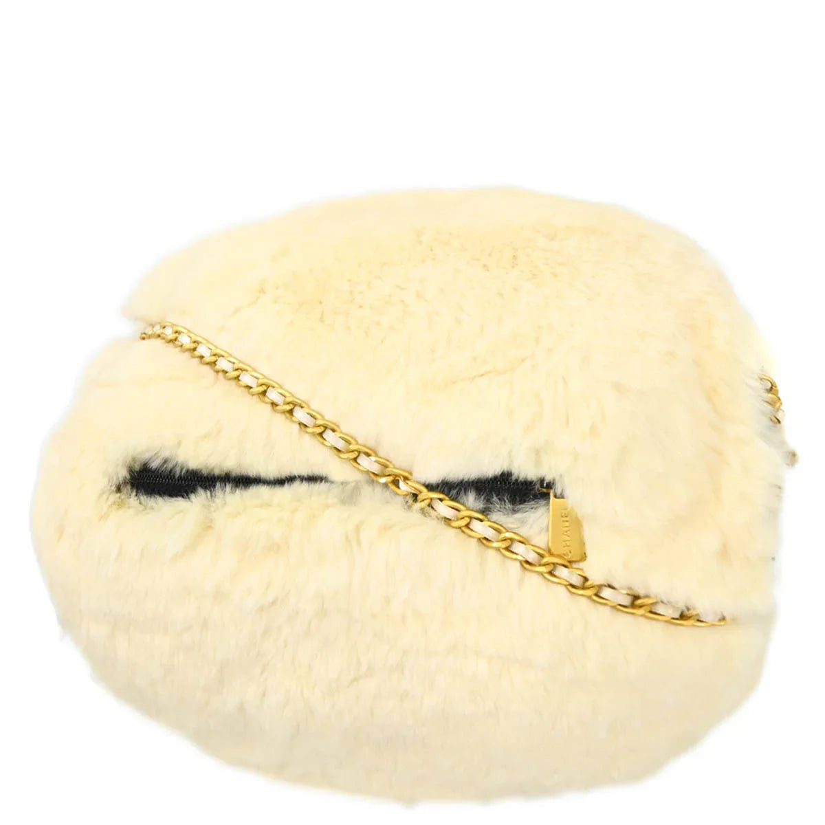 Chanel 2001 Rabbit Fur Hand Muff Bag
