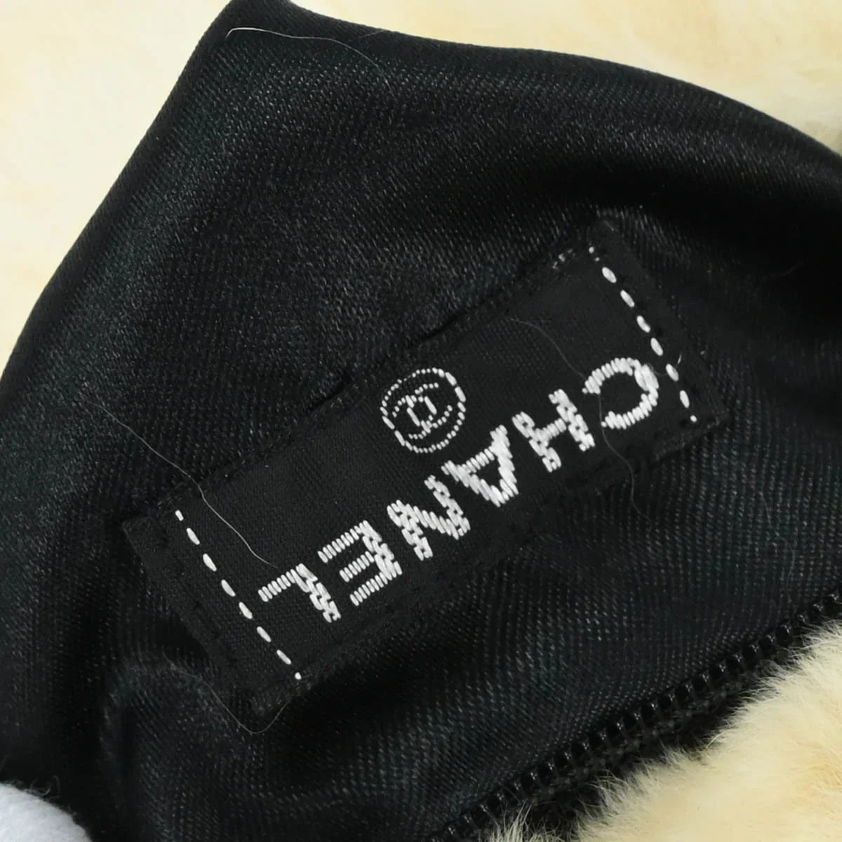 Chanel 2001 Rabbit Fur Hand Muff Bag