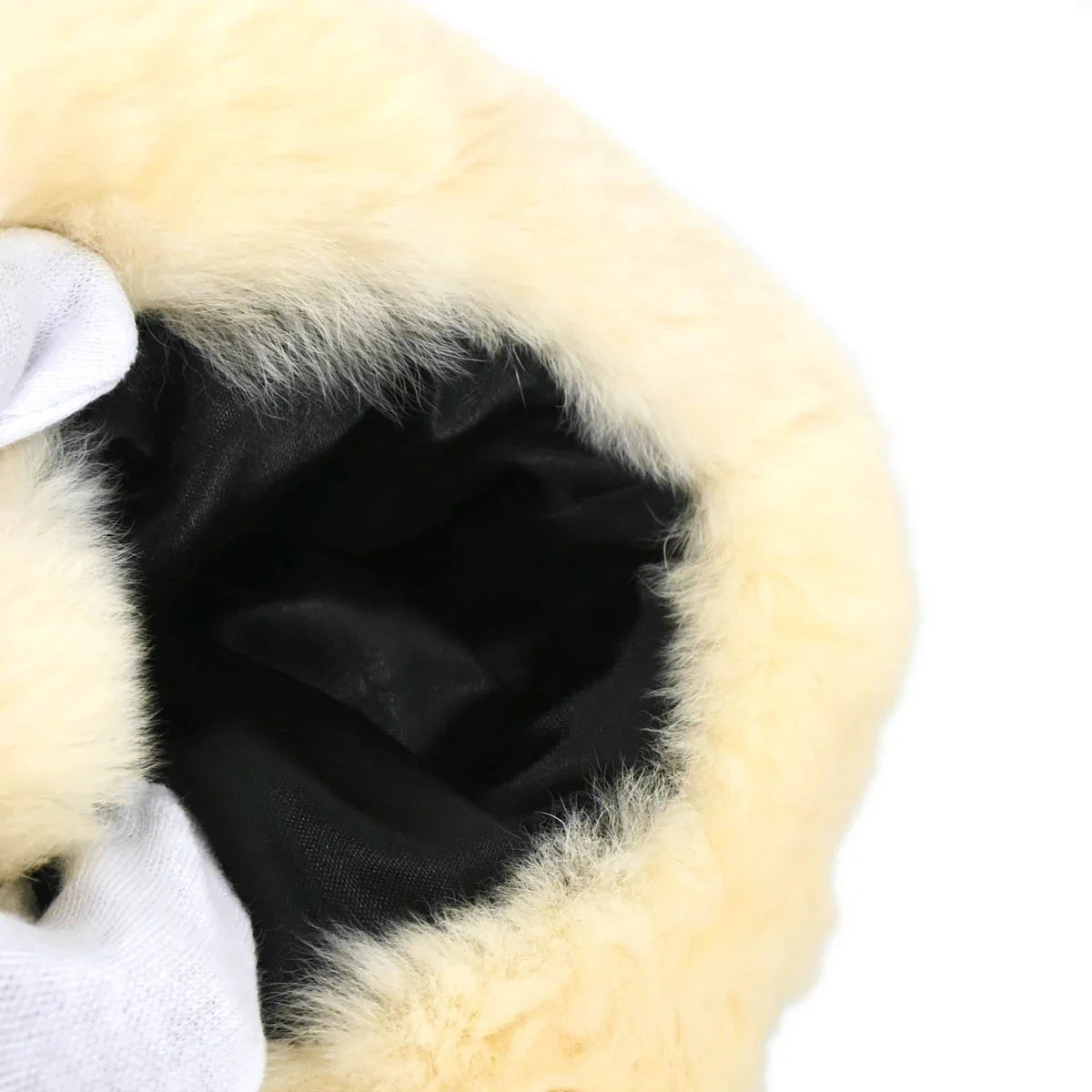 Chanel 2001 Rabbit Fur Hand Muff Bag