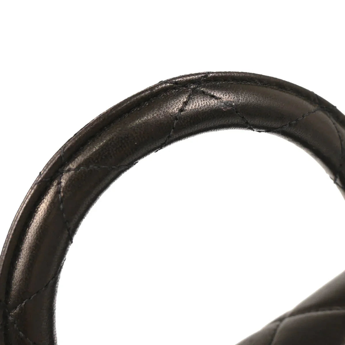 Chanel 1991-1994 Black Lambskin Micro Classic Flap Handbag