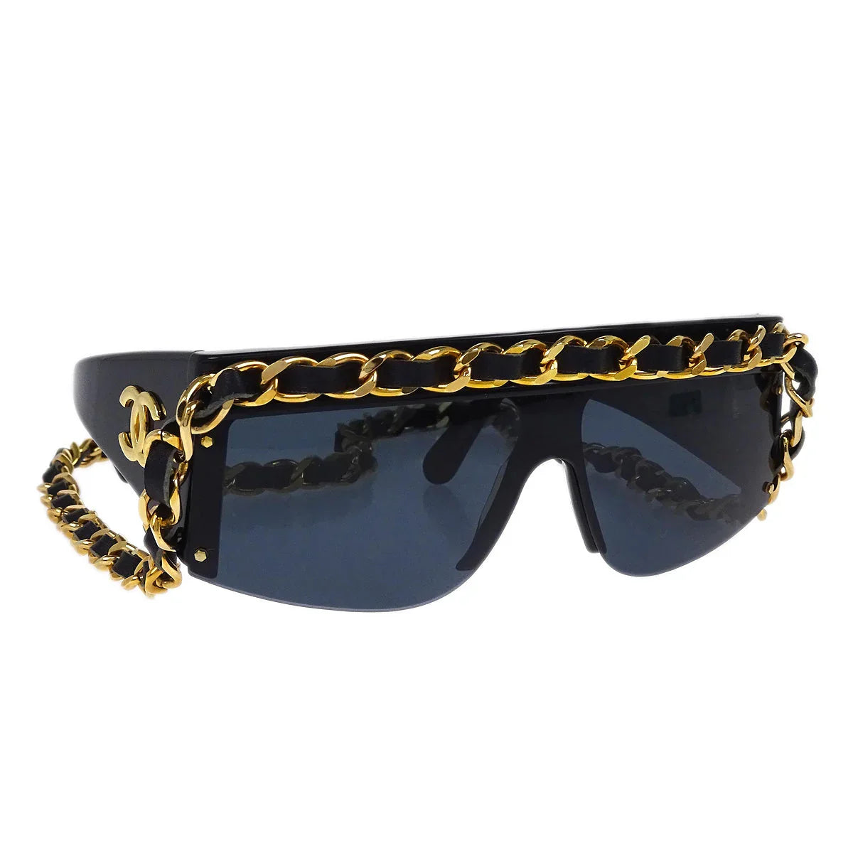 Chanel Sunglasses Eyewear Black Small Good