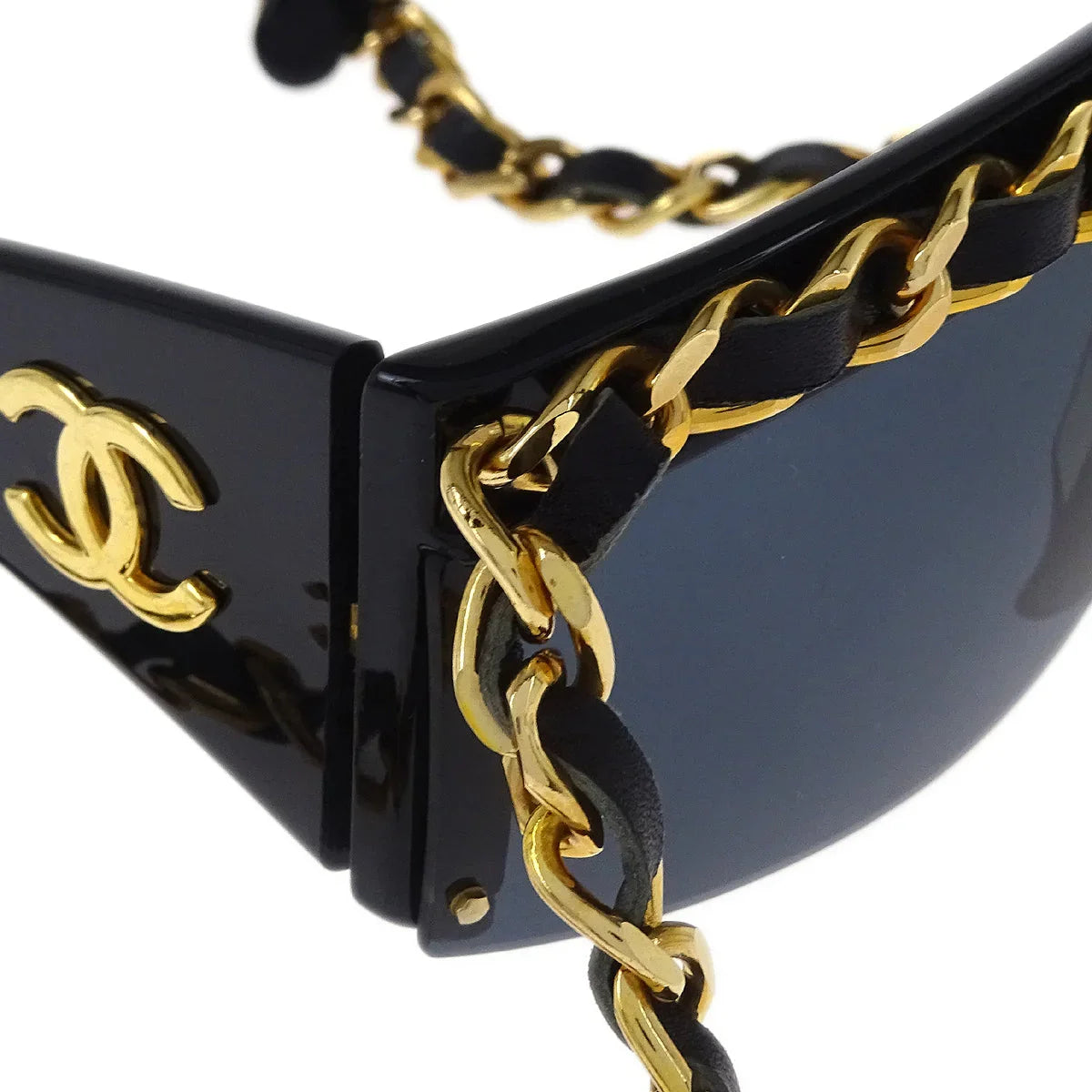 Chanel Sunglasses Eyewear Black Small Good