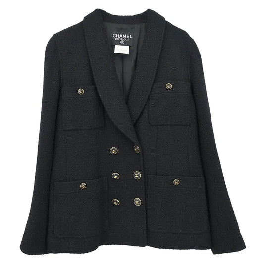 Chanel 1995 Double Breasted Jacket Black #40