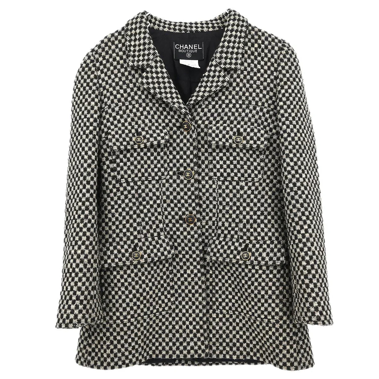 Chanel 1995 Single Breasted Jacket Brown #38
