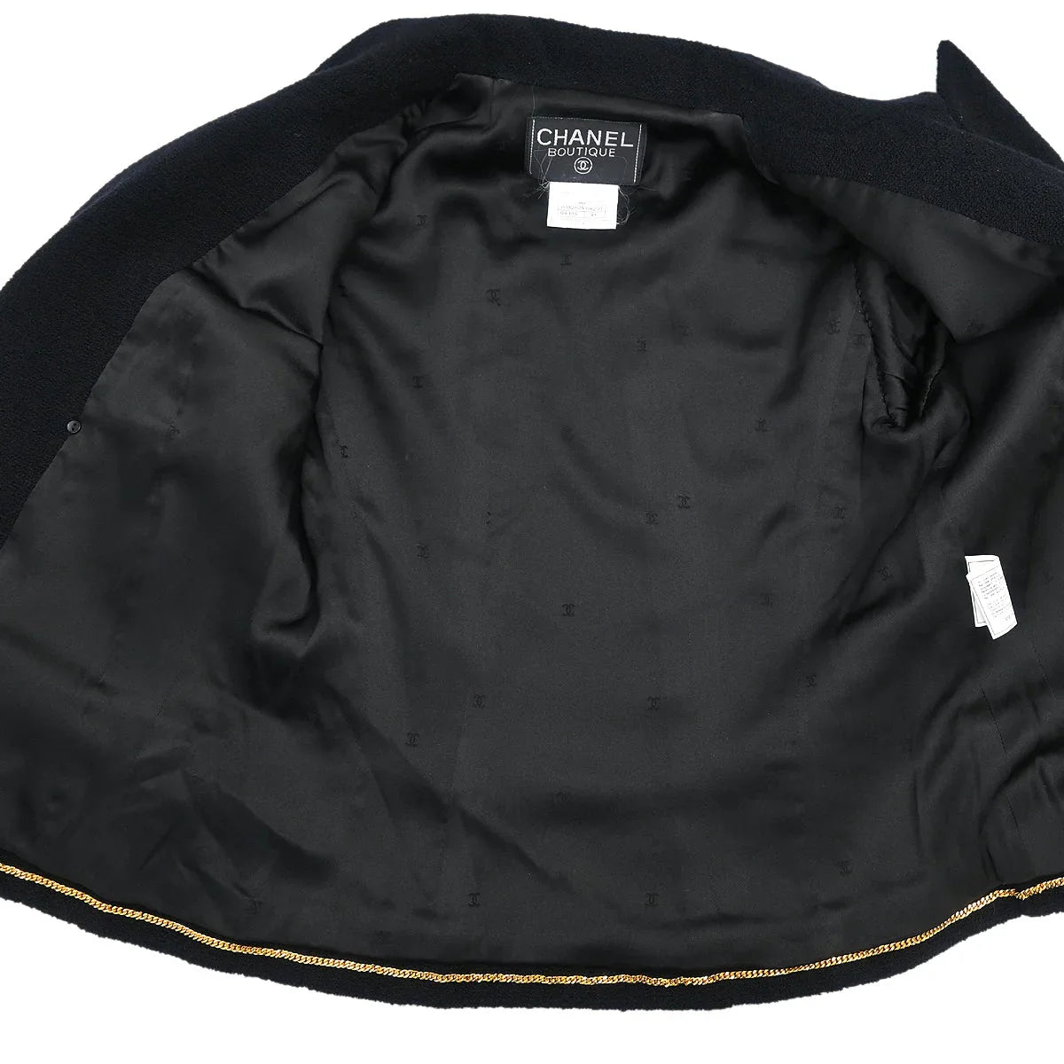 Chanel 1995 Double Breasted Jacket Black #34