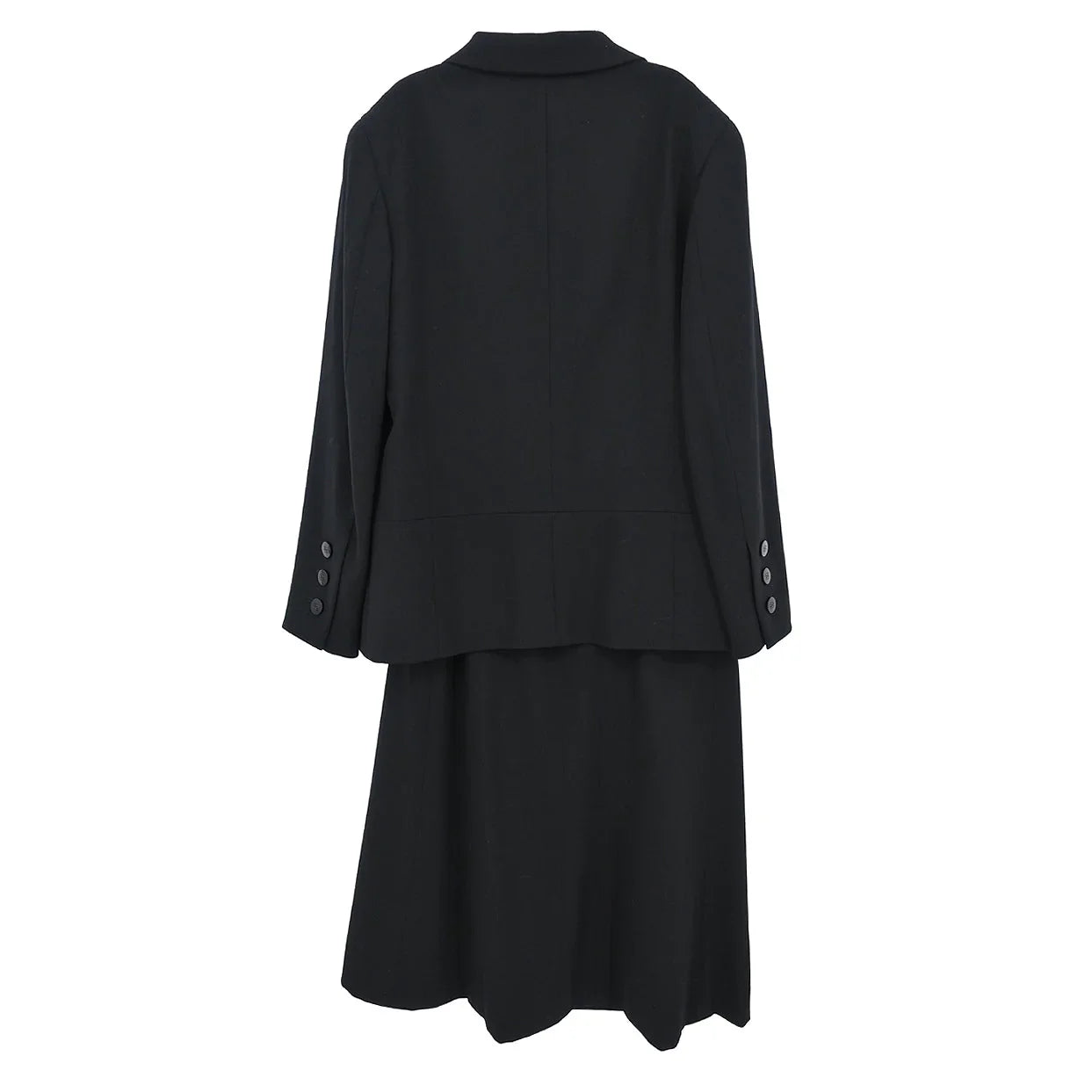 Chanel Setup Suit Jacket Skirt Black #38 1998