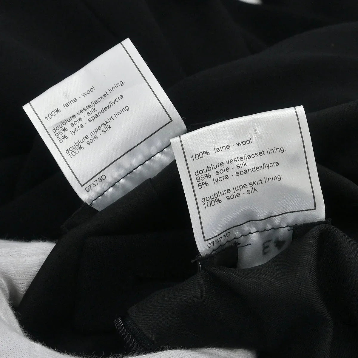 Chanel Setup Suit Jacket Skirt Black #38 1998