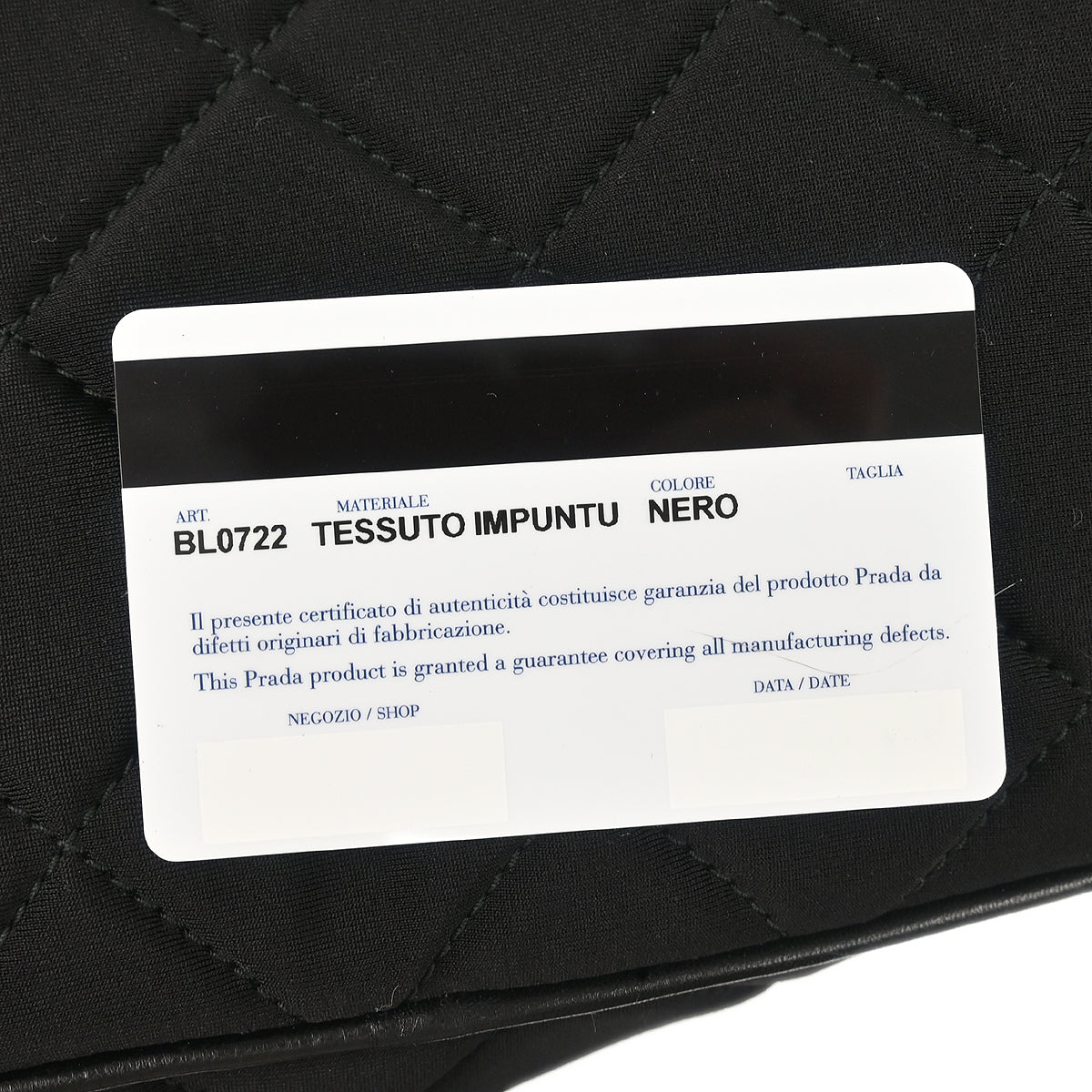 Prada Black Nylon 2way Shoulder Handbag