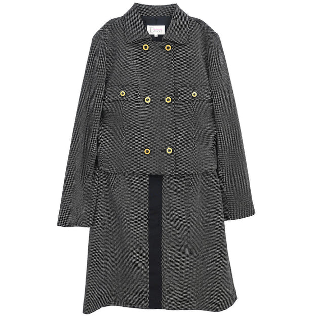 ジャケット・アウター Christian Dior archive set up Christian Dior Setup Suit Jacket Skirt Black #M – AMORE