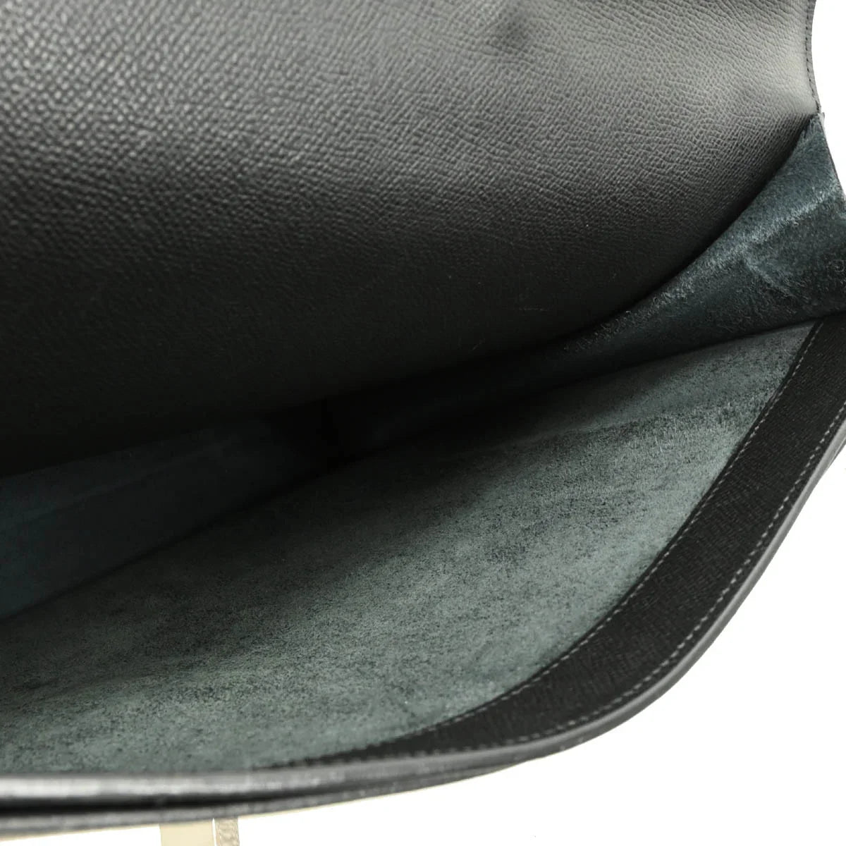 Hermes Black Vache Liegee Sac a Depeches 41 Briefcase