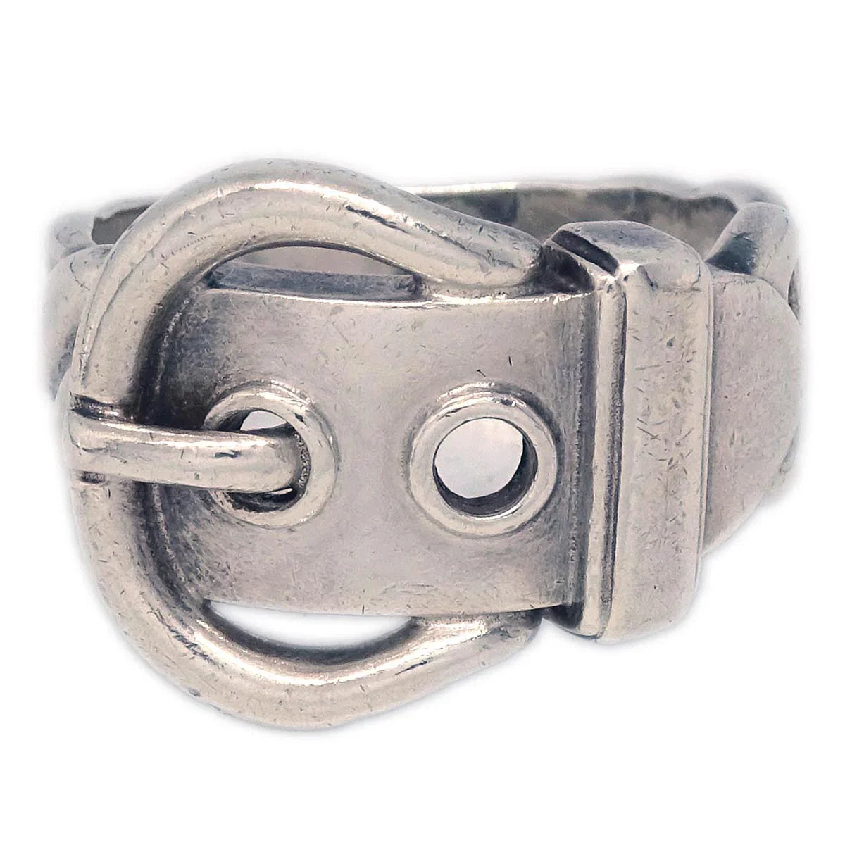 Hermes Deux anneaux Ring Silver #53