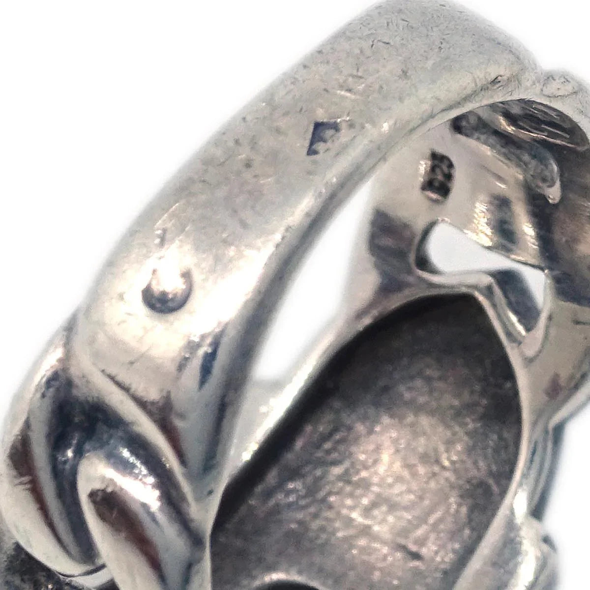 Hermes Deux anneaux Ring Silver #53