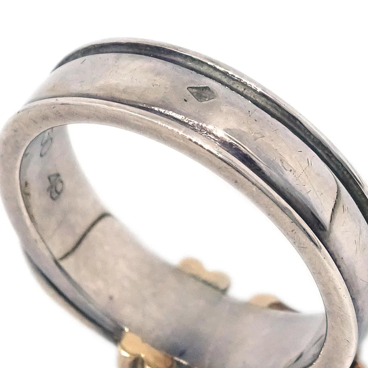 Hermes Ring Silver Ag925/Au750 #49 #48 #8