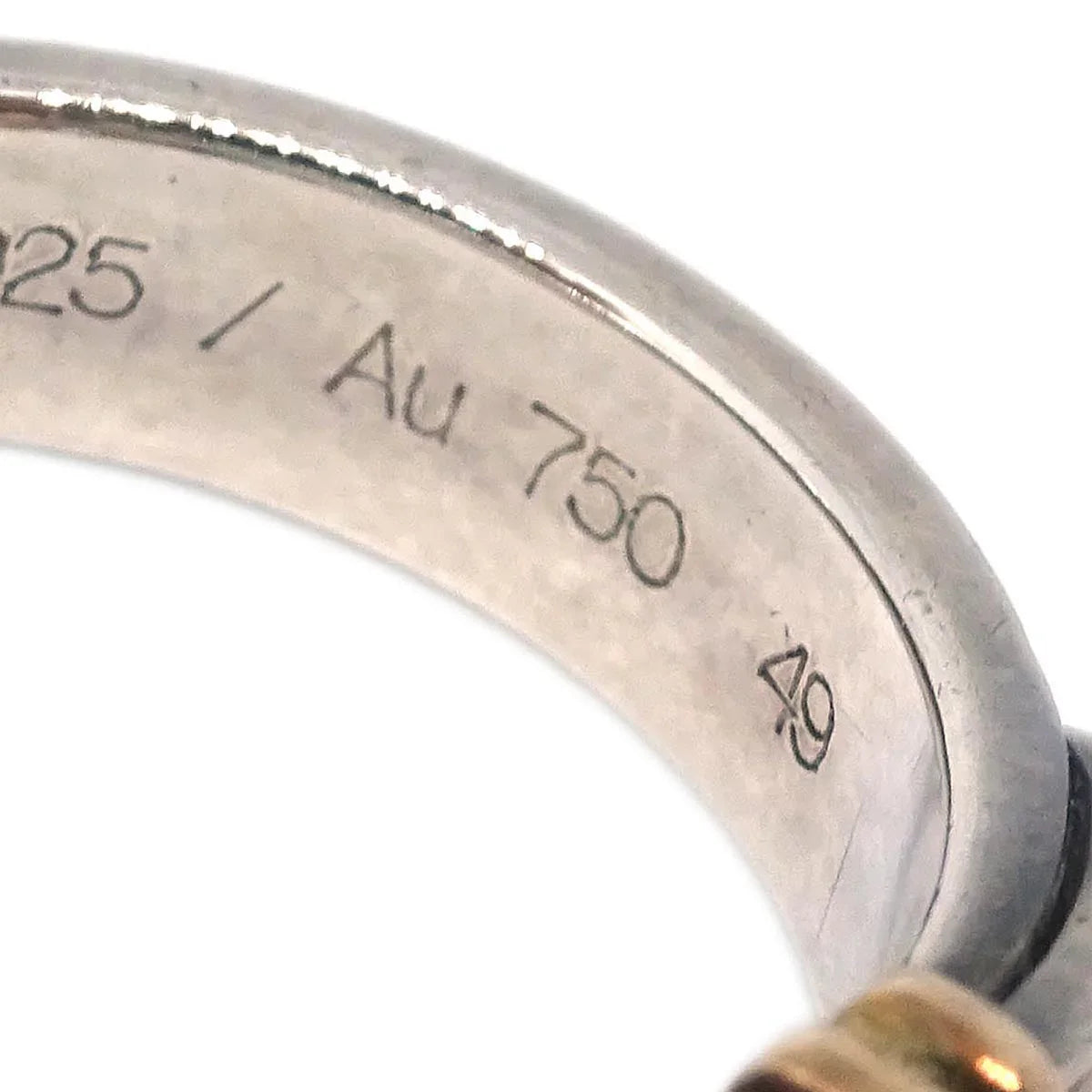 Hermes Ring Silver Ag925/Au750 #49 #48 #8
