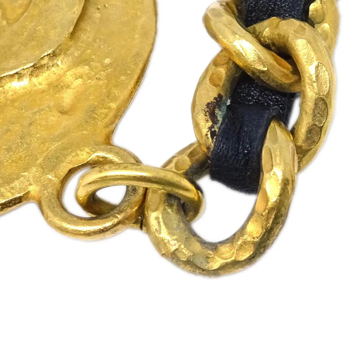 Chanel Gold Key Holder Bag Charm Medallion 93A Small Good