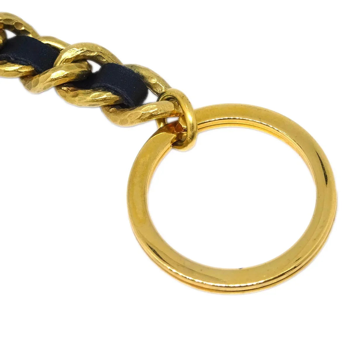 Chanel Gold Key Holder Bag Charm Medallion 93A Small Good