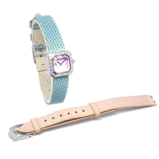 Corum * Sugar Cube Ref.137.427.47 Quartz Watch SS Diamond