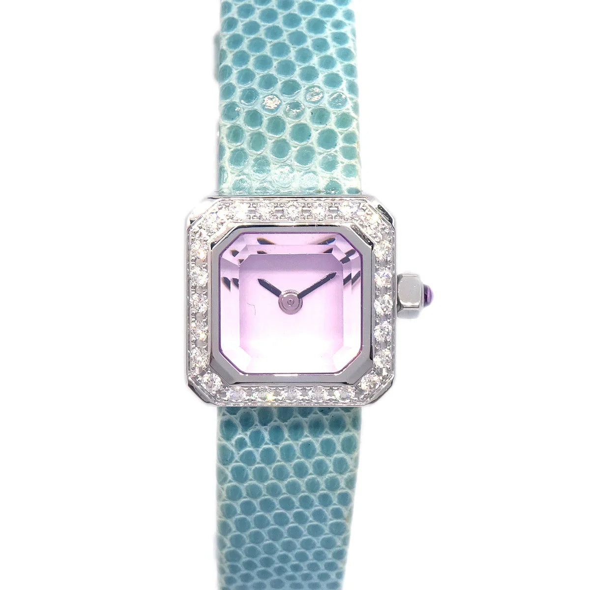 Corum * Sugar Cube Ref.137.427.47 Quartz Watch SS Diamond