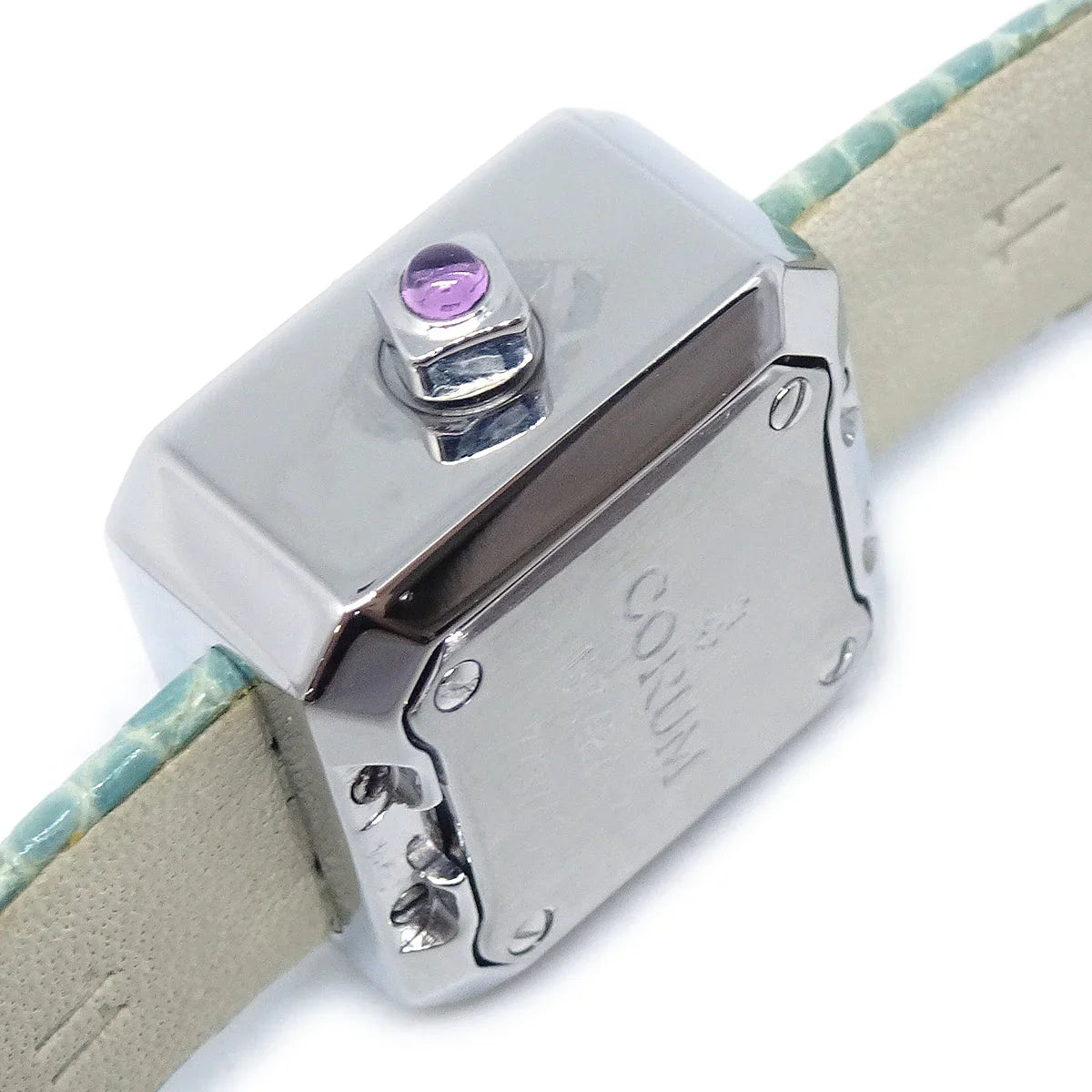 Corum * Sugar Cube Ref.137.427.47 Quartz Watch SS Diamond