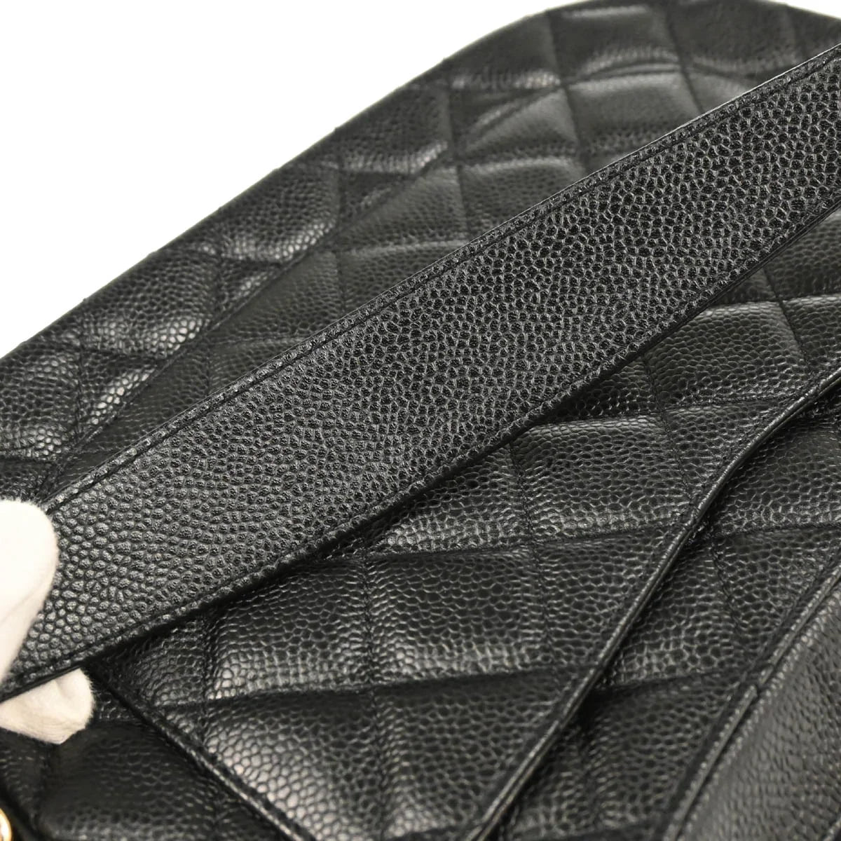 Chanel 2004-2005 Black Caviar Shoulder Bag