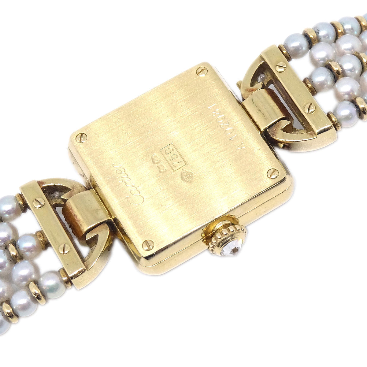 Cartier Elise Manual-winding Watch 18KYG Diamond Pearl